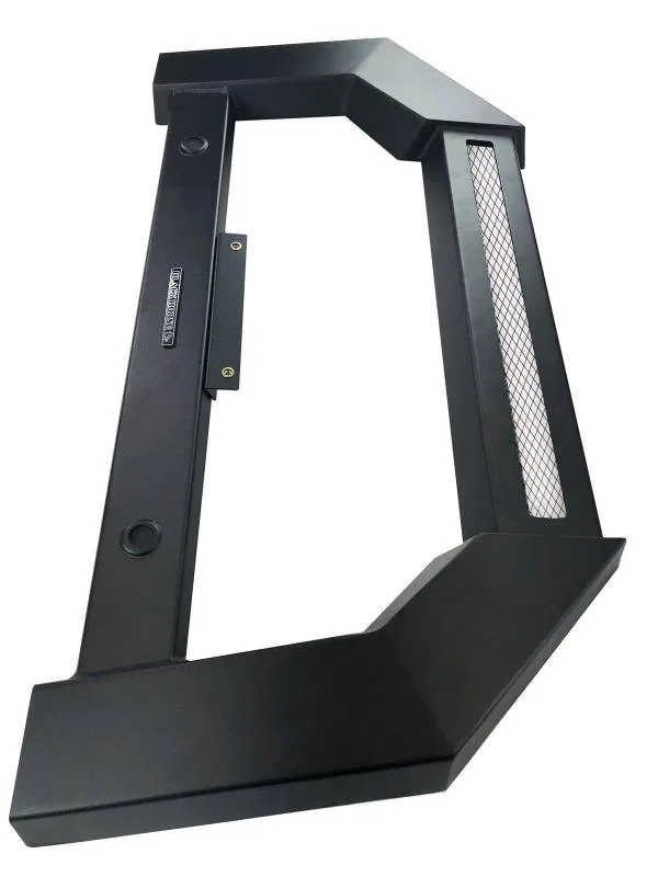AB-TO54-NL – BLACK HORSE Bull Bar, Flat Rugged Style Powder Coated Matte Black Steel Without Skid Plate Without Light...